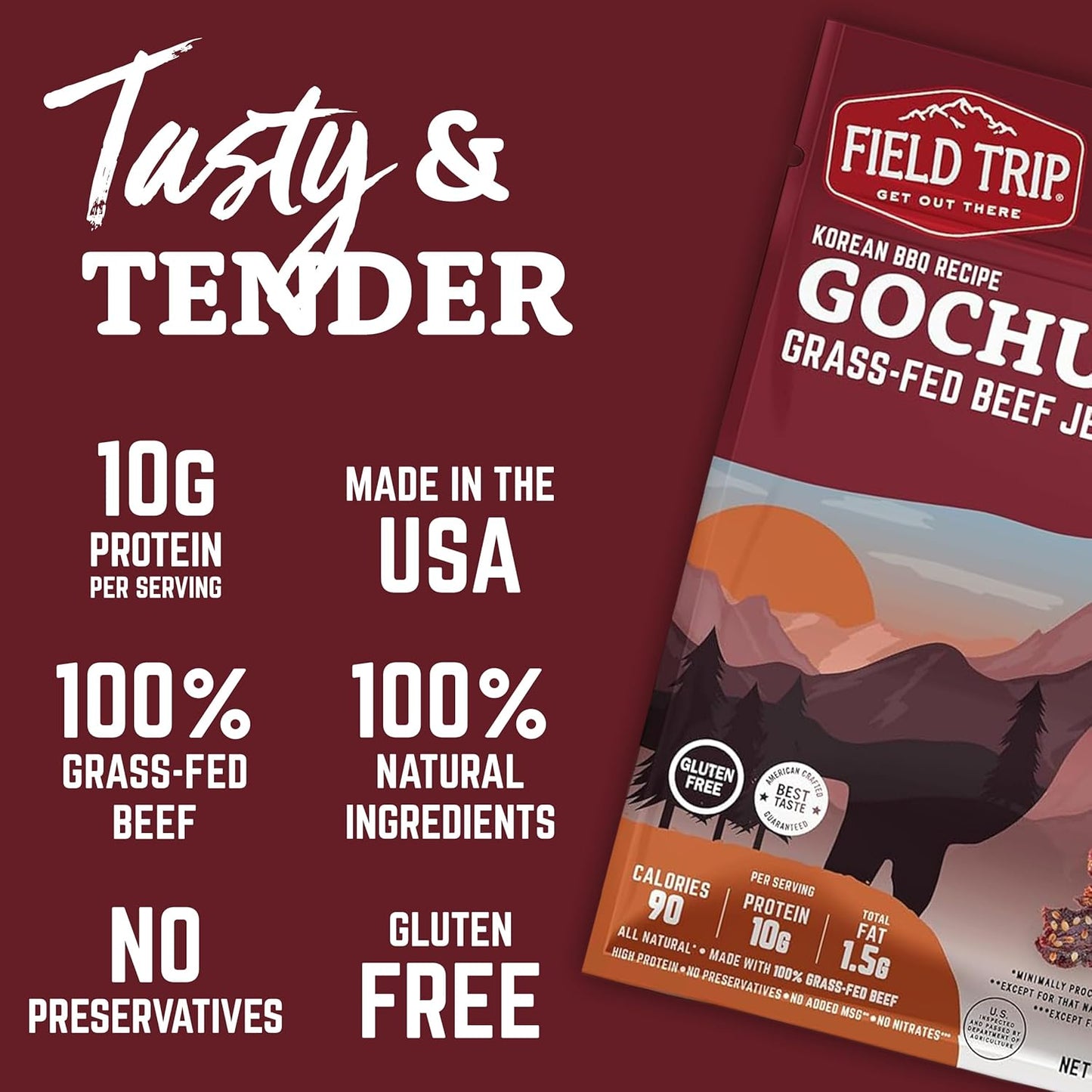 Gochujang Korean Style BBQ Beef Jerky 1.0 oz