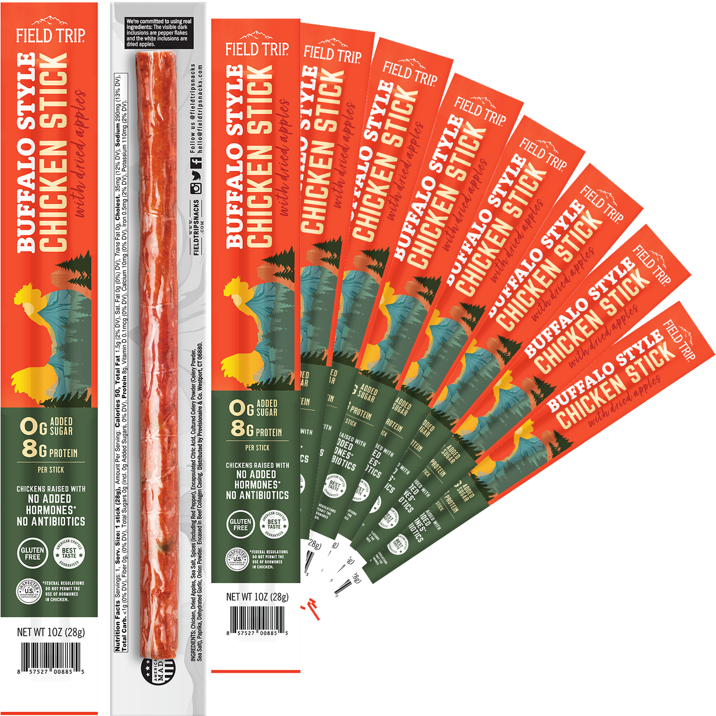Buffalo Style Chicken Sticks 1oz (10ct)