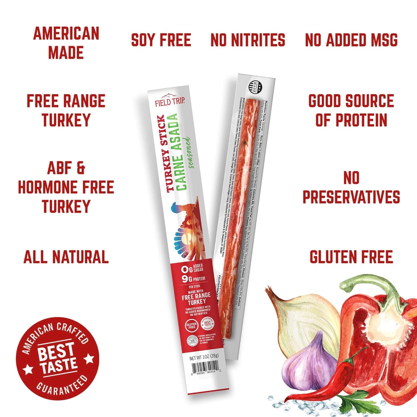 Carne Asada Turkey Sticks 1oz (10ct)