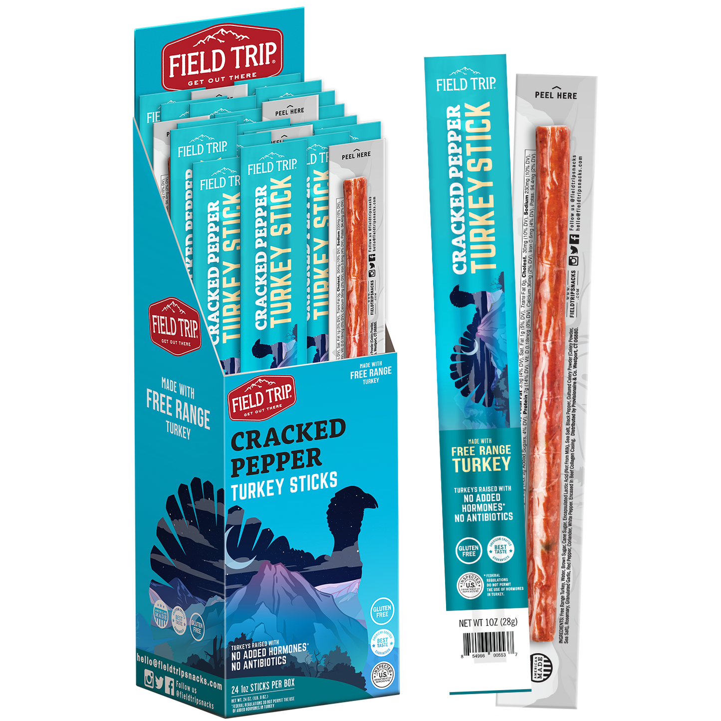 Cracked Pepper Turkey Stick 1.0 oz