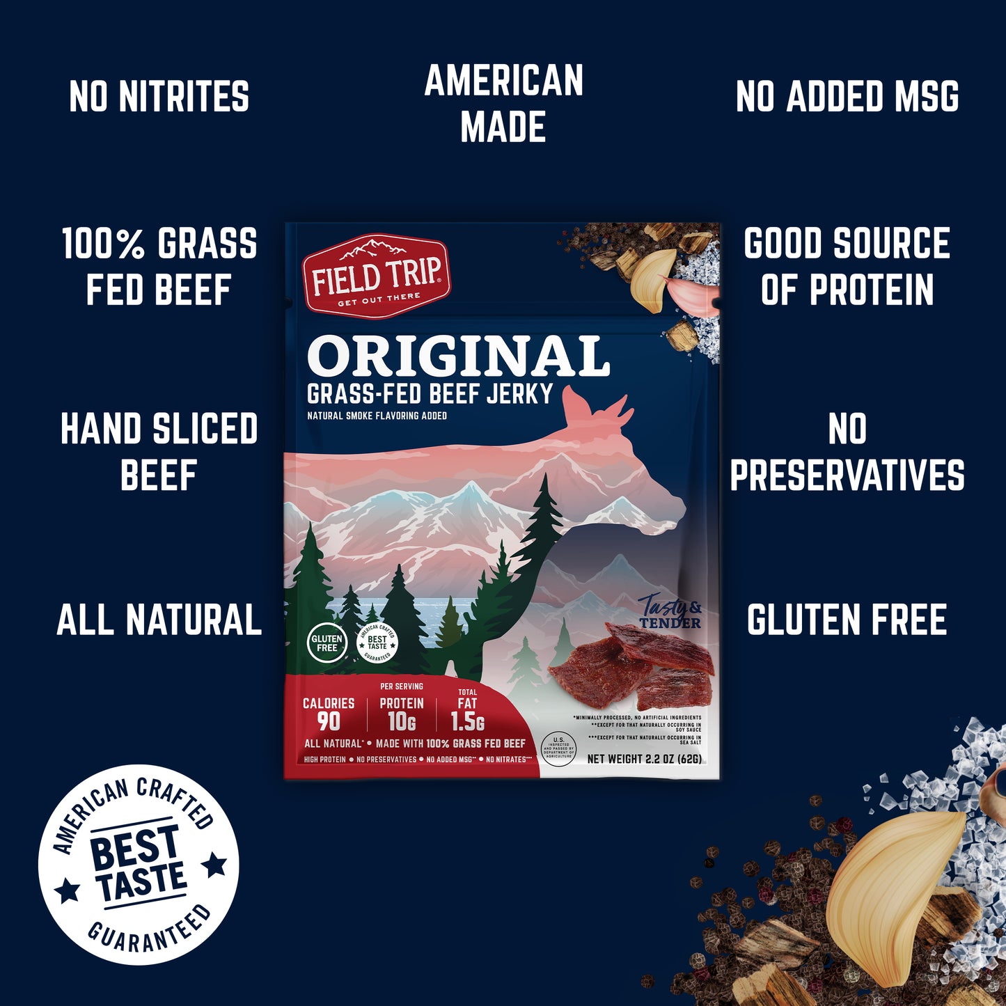 Original Beef Jerky 2.2oz (4ct)