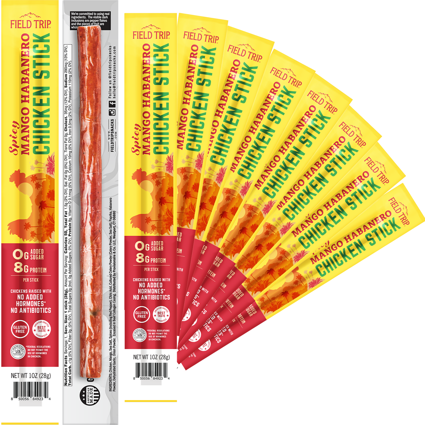 Mango Habanero Chicken Sticks 1oz (10ct)