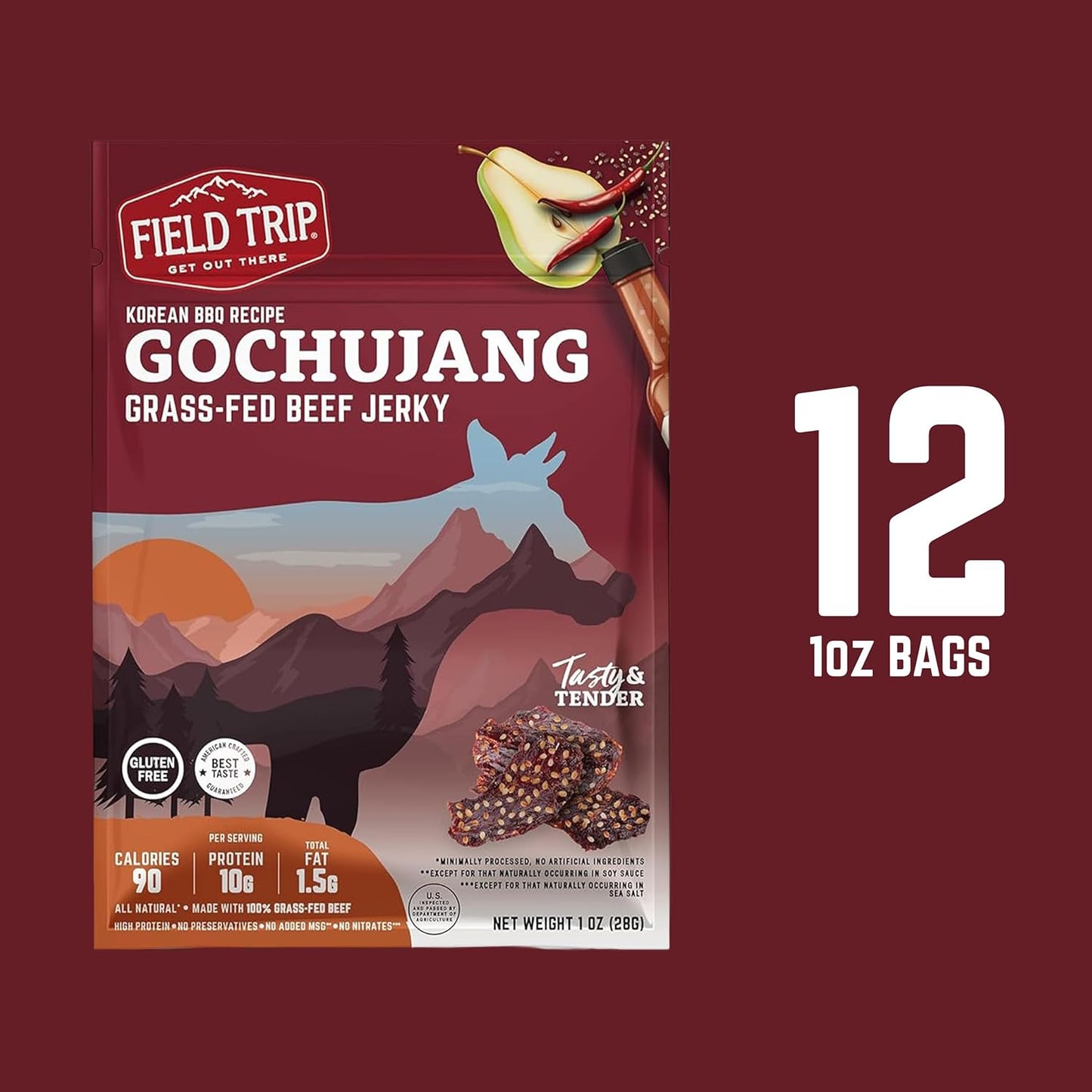 Gochujang Korean Style BBQ Beef Jerky 1.0 oz