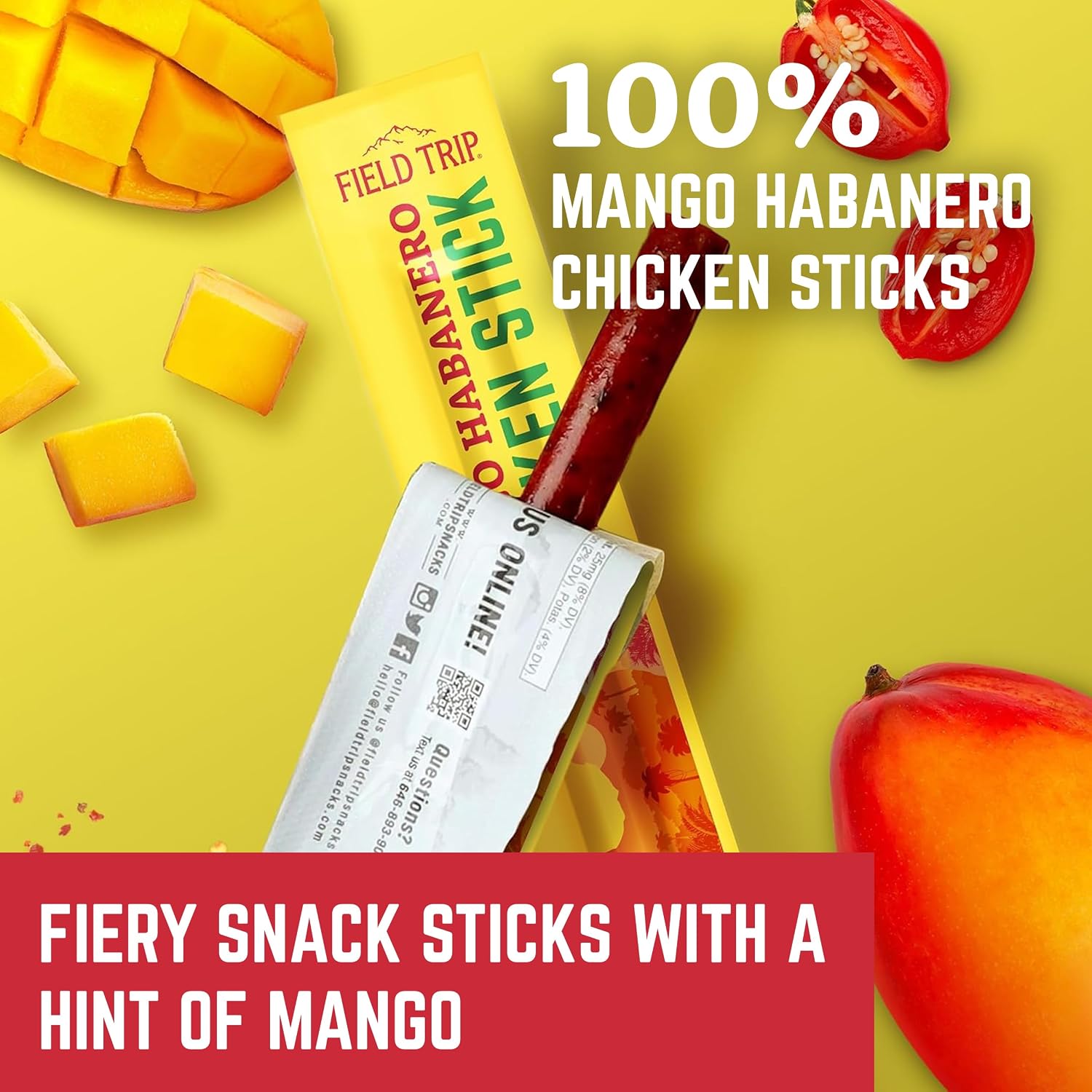 Spicy Mango Habanero Chicken Stick 1.0 oz (24 Sticks)