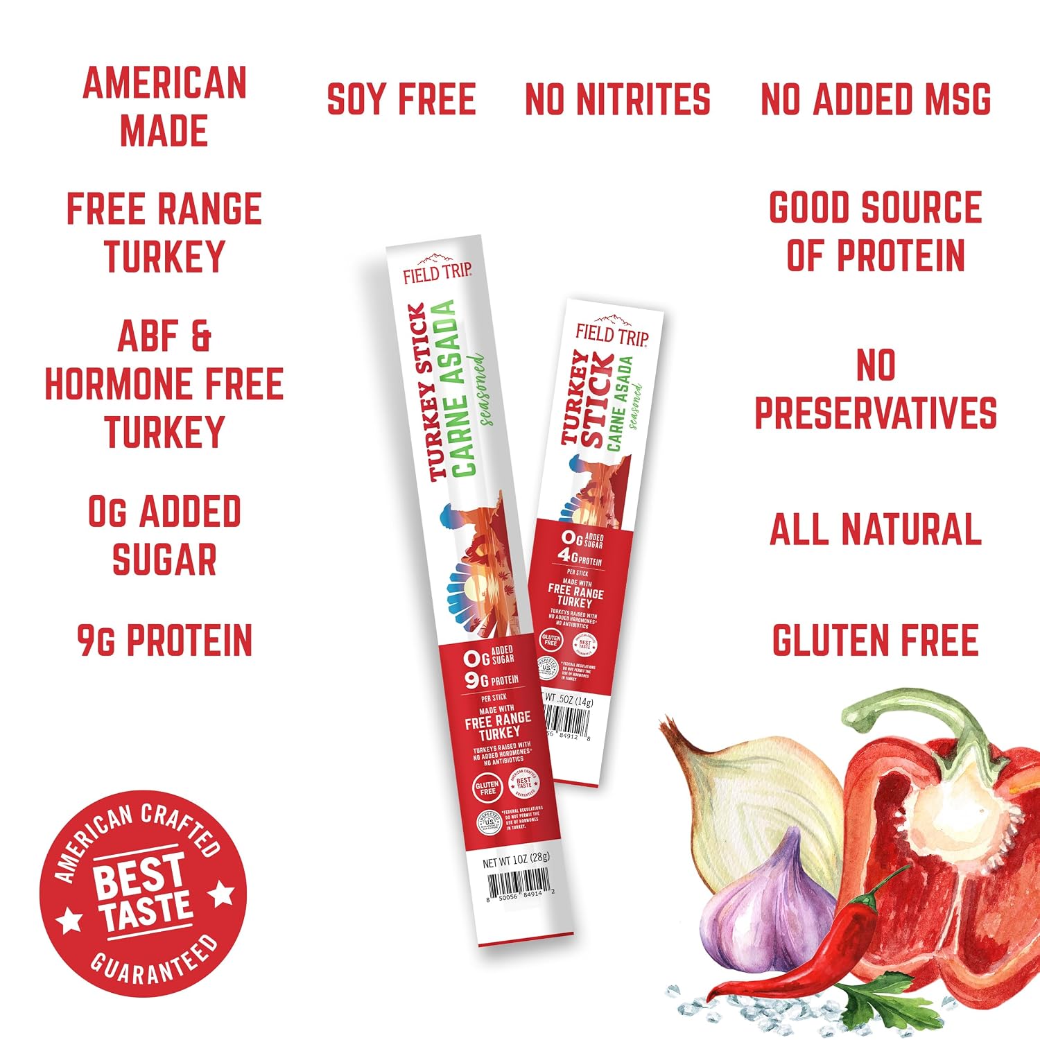 Carne Asada Turkey Multi-Stick Bag (3oz - 0.5oz/3ct)
