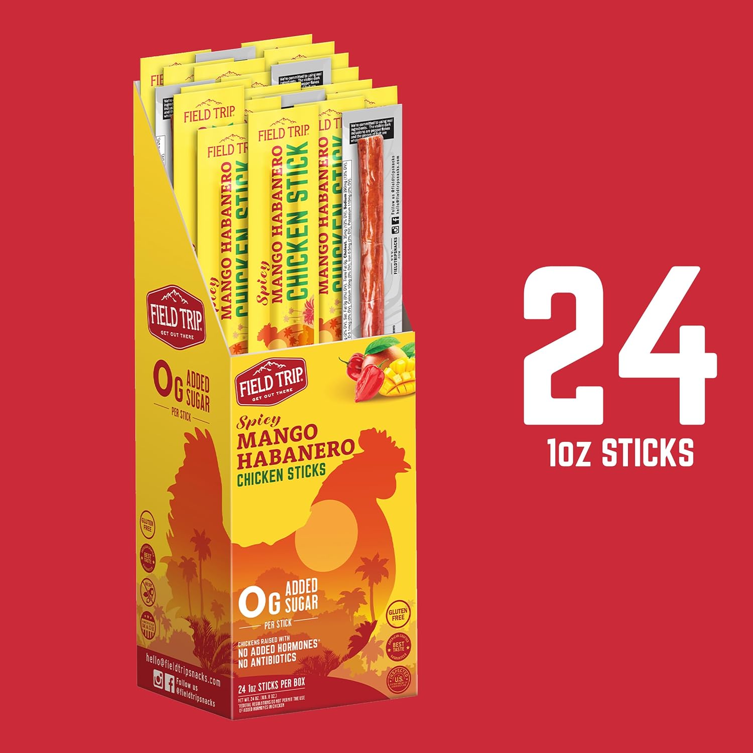 Spicy Mango Habanero Chicken Stick 1.0 oz (24 Sticks)