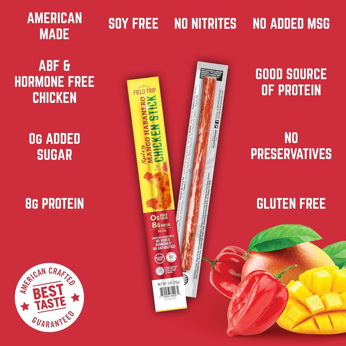 Mango Habanero Chicken Sticks 1oz (10ct)