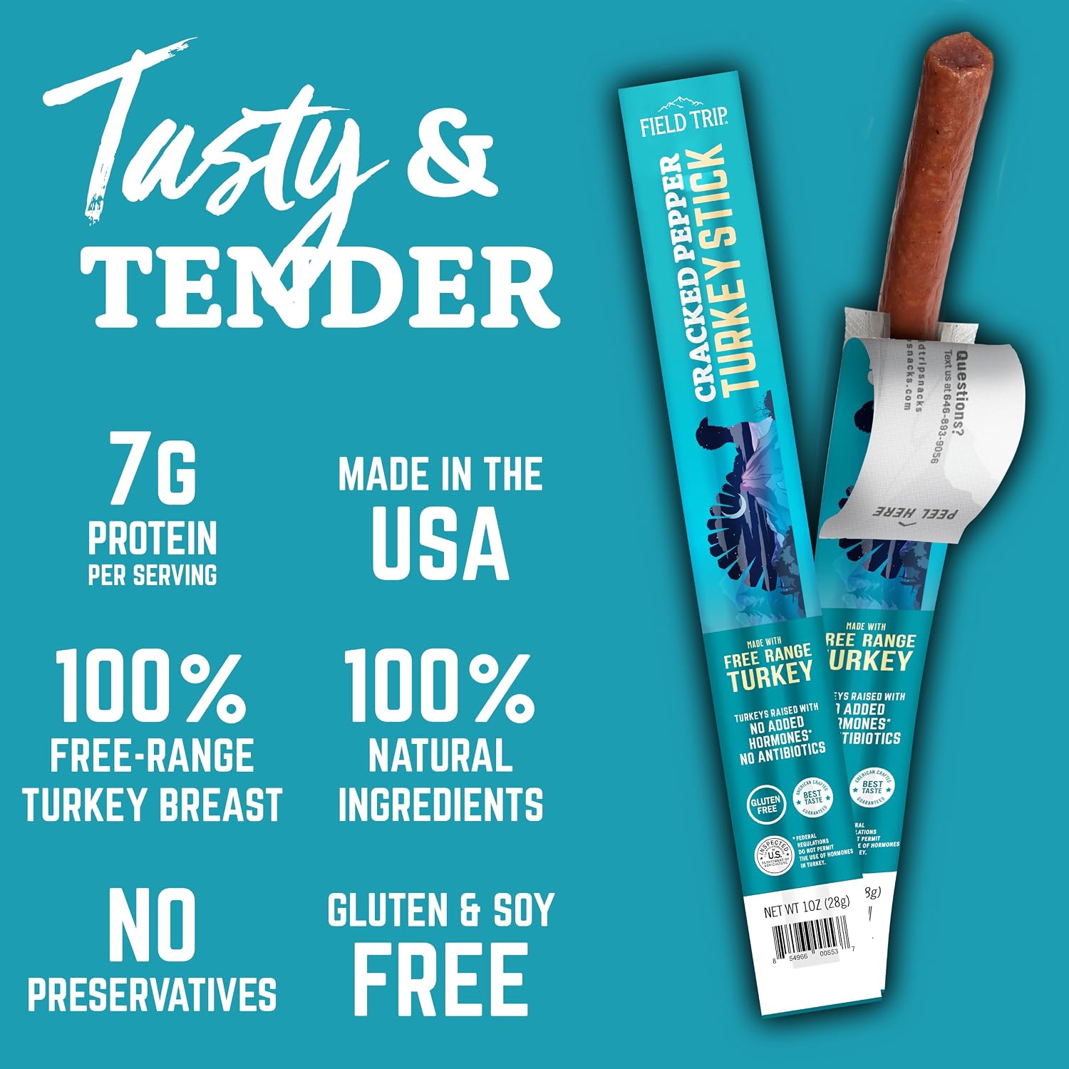 Cracked Pepper Turkey Stick 1.0 oz (24 Sticks)