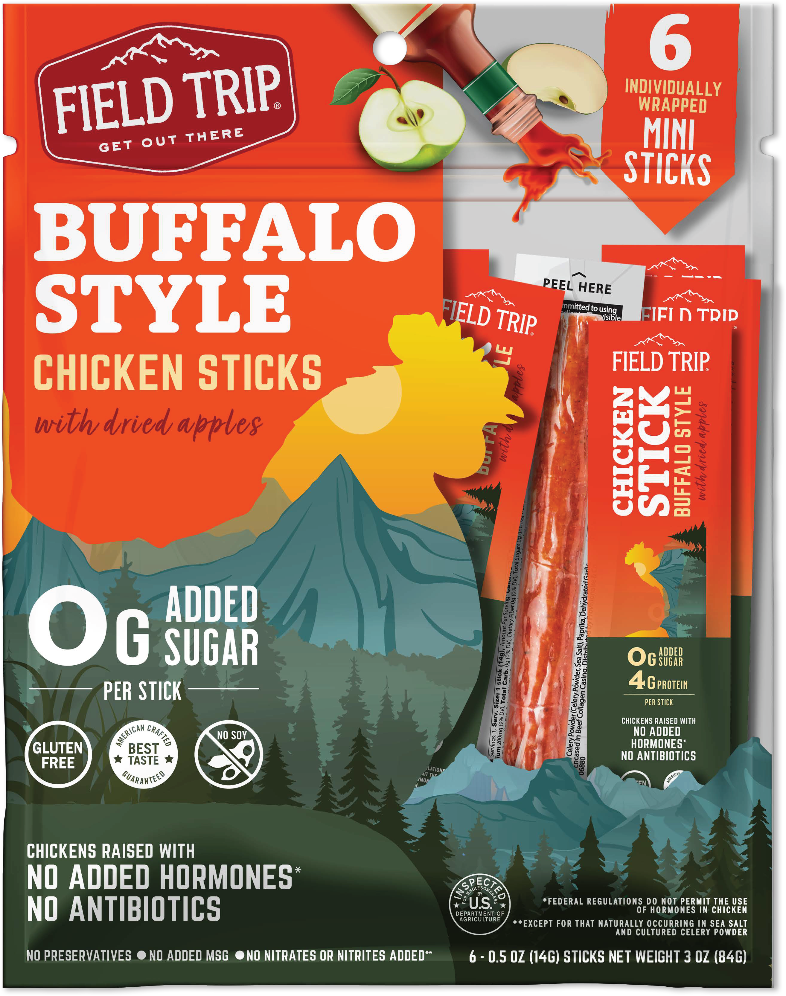 Buffalo Style Chicken Stick Bag (3oz - 0.5oz/8ct)