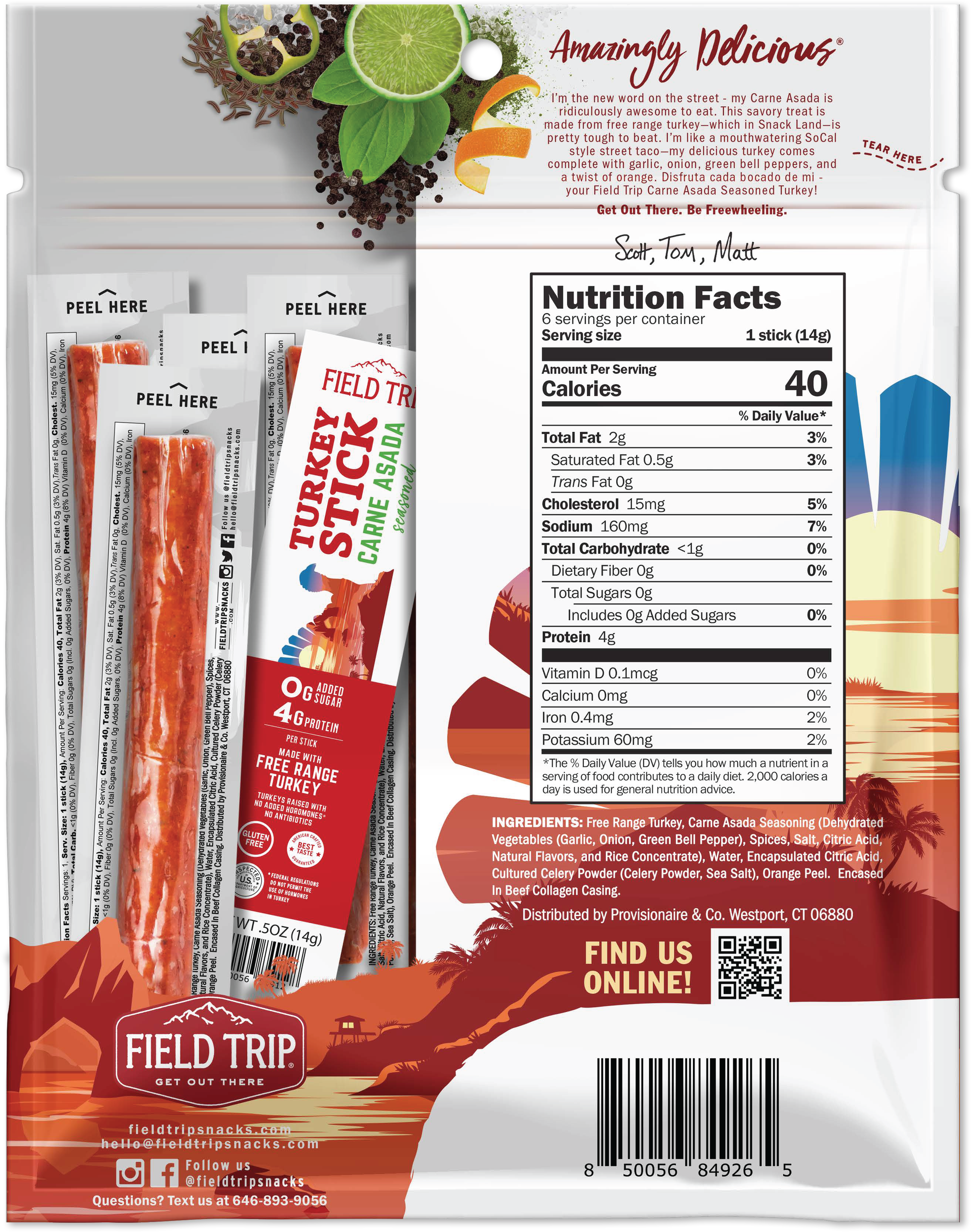 Carne Asada Turkey Multi-Stick Bag (3oz - 0.5oz/3ct)