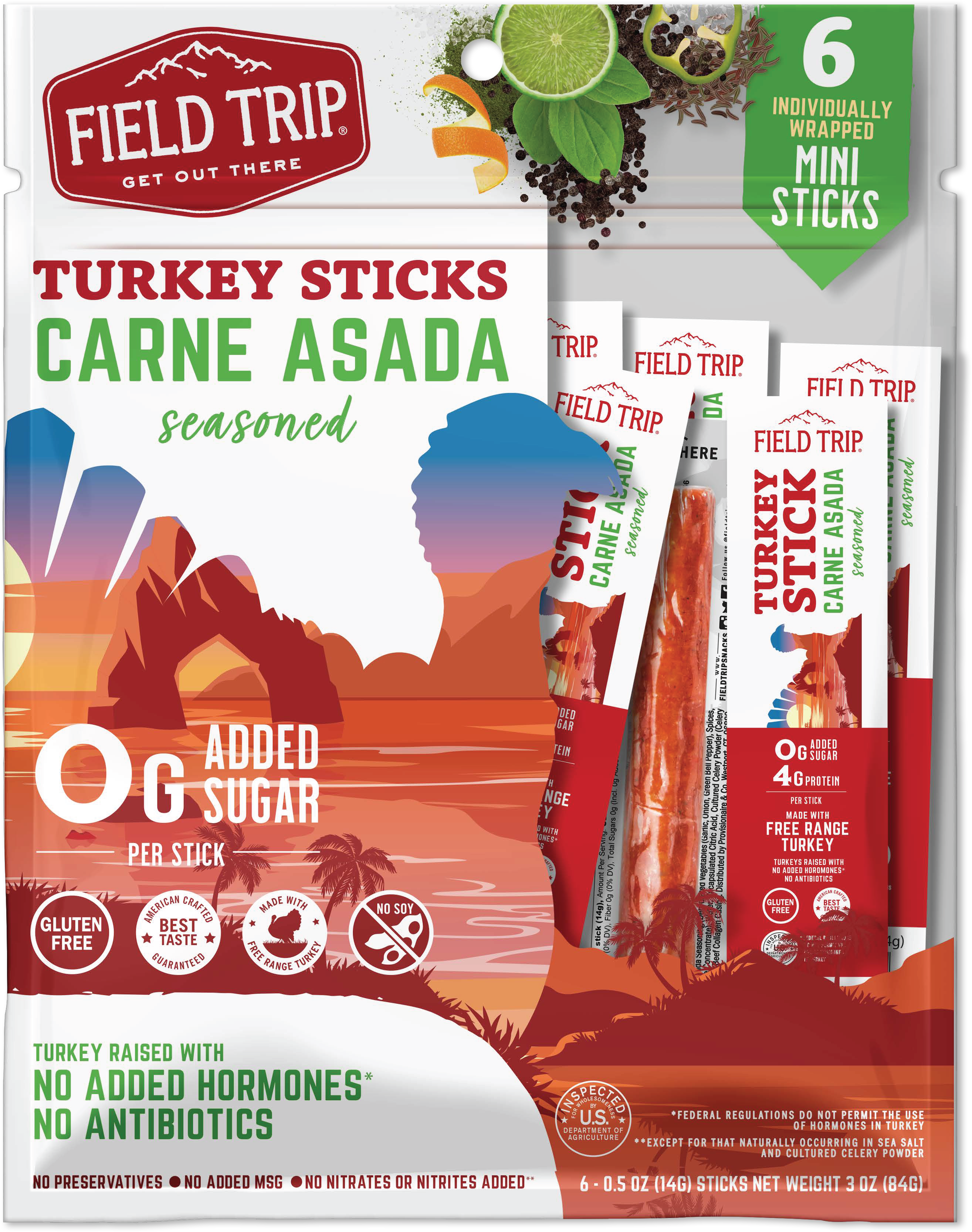 Carne Asada Turkey Multi-Stick Bag (3oz - 0.5oz/3ct)