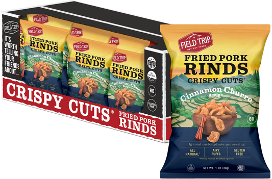 Crispy Cuts, Cinnamon Churro Pork Rind 1.0 oz (wholesale)