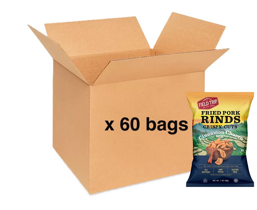 Crispy Cuts Cinnamon Churro Pork Rind (1oz) (60 count)