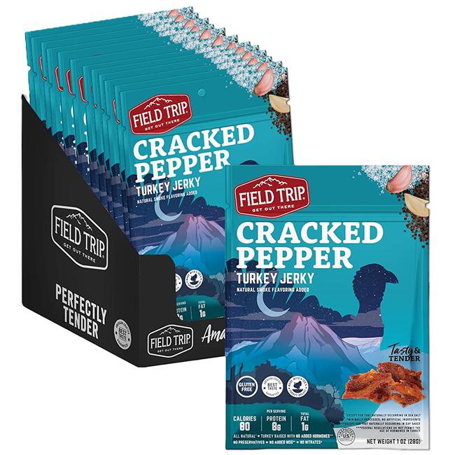 Cracked Pepper Turkey Jerky 1.0 oz