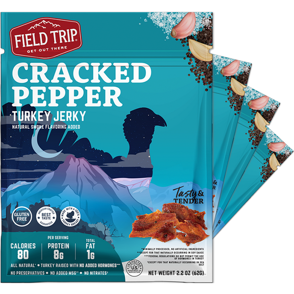 Cracked Pepper Turkey Jerky 2.2oz (4ct)