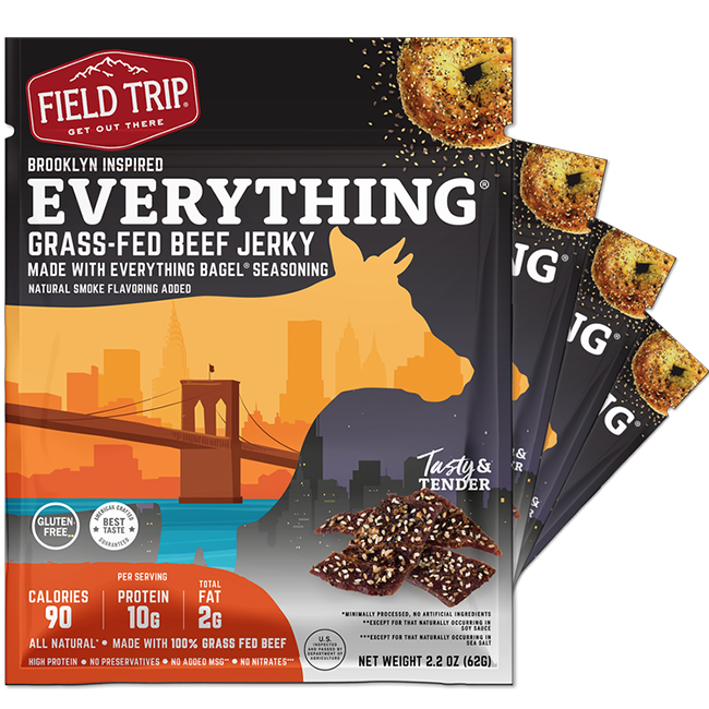 Brooklyn Everything Bagel Seasoned Beef Jerky 2.2oz (4ct)