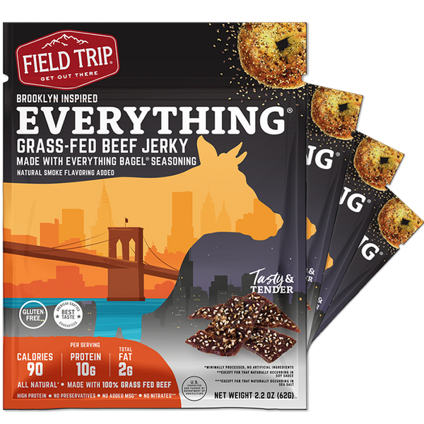 Brooklyn Everything Bagel Seasoned Beef Jerky 2.2oz (4ct)