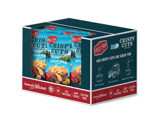Crispy Cuts, Island BBQ Pork Rind 2.5 oz (wholesale)