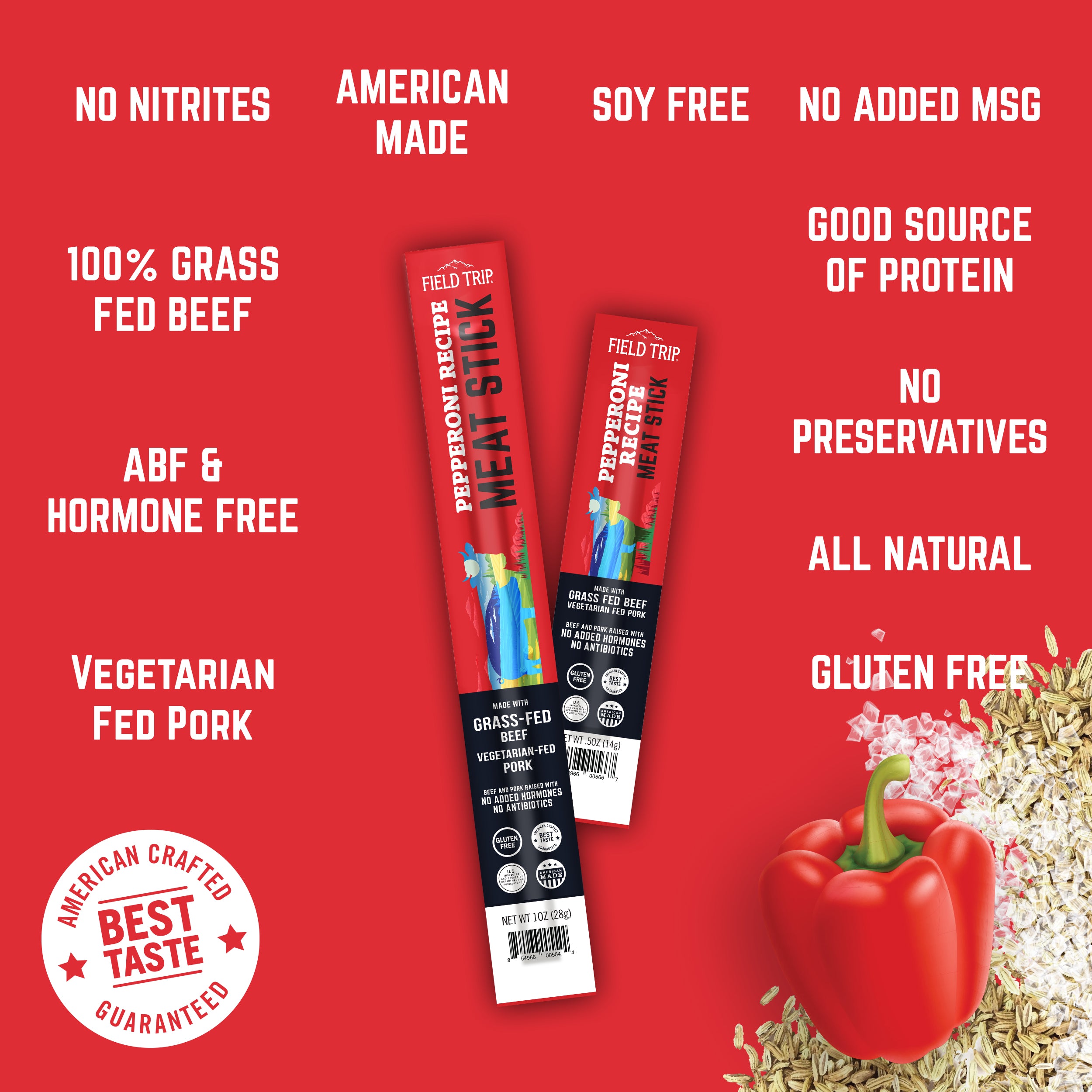 Pepperoni Recipe Meat Stick 1.0 oz (24 Sticks)