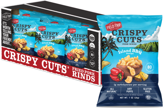 Crispy Cuts, Island BBQ Pork Rind 1.0 oz (wholesale)