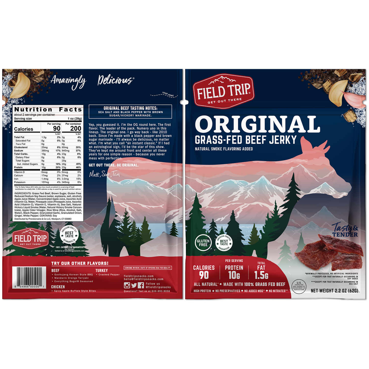 Original Beef Jerky 2.2oz (4ct)