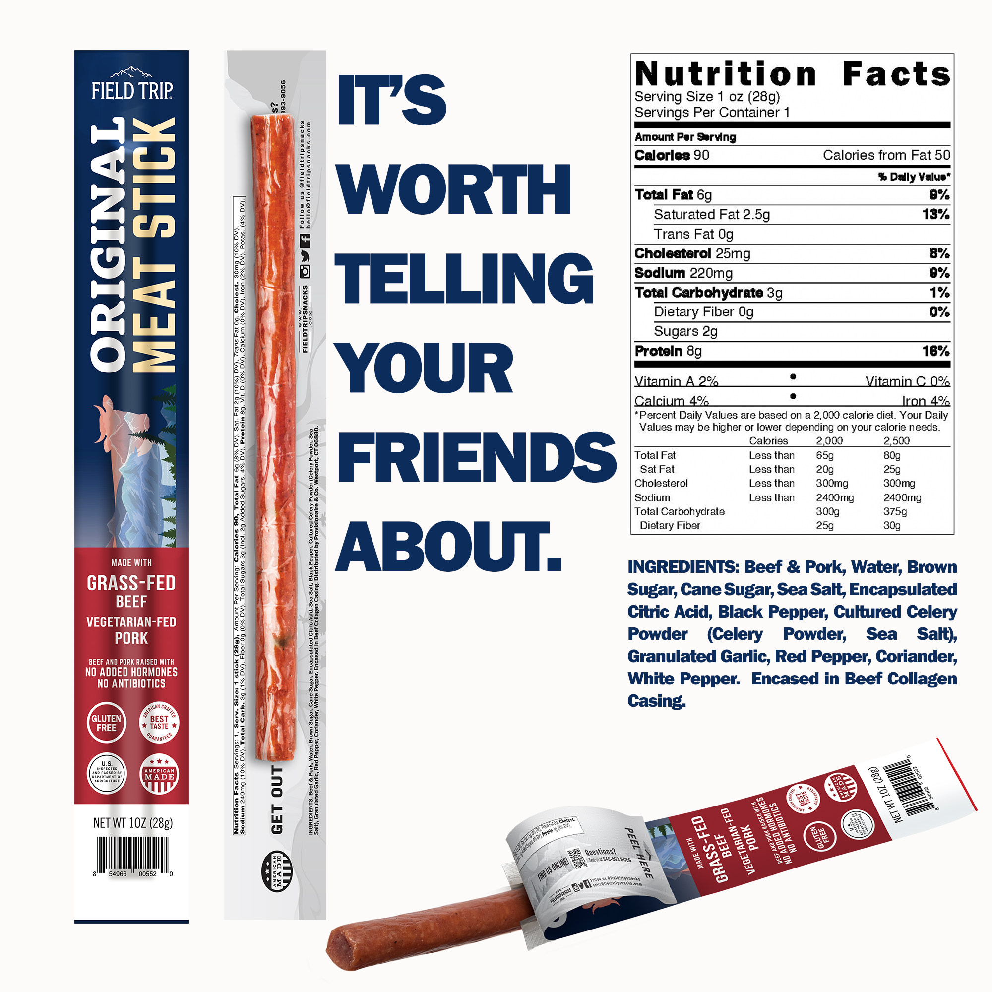 Original Meat Stick 1oz (10ct)
