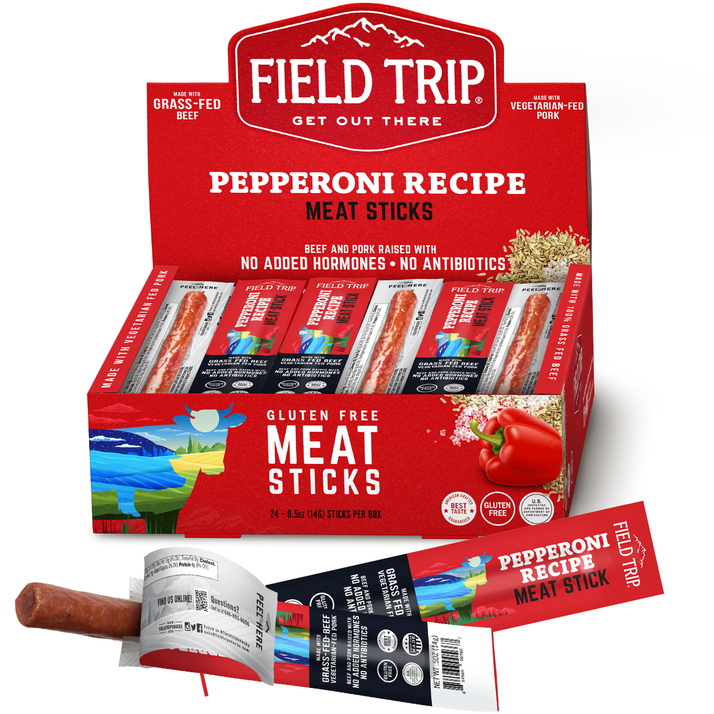 Pepperoni Recipe Meat Stick .5oz (24ct)