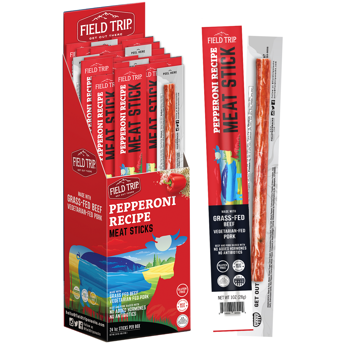 Pepperoni Recipe Meat Stick 1.0 oz (wholesale)