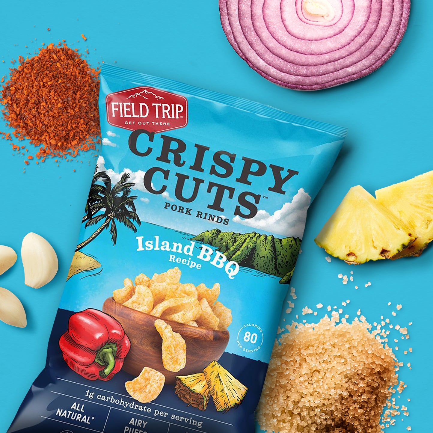 Crispy Cuts Island BBQ Pork Rind (1oz) (60 count)