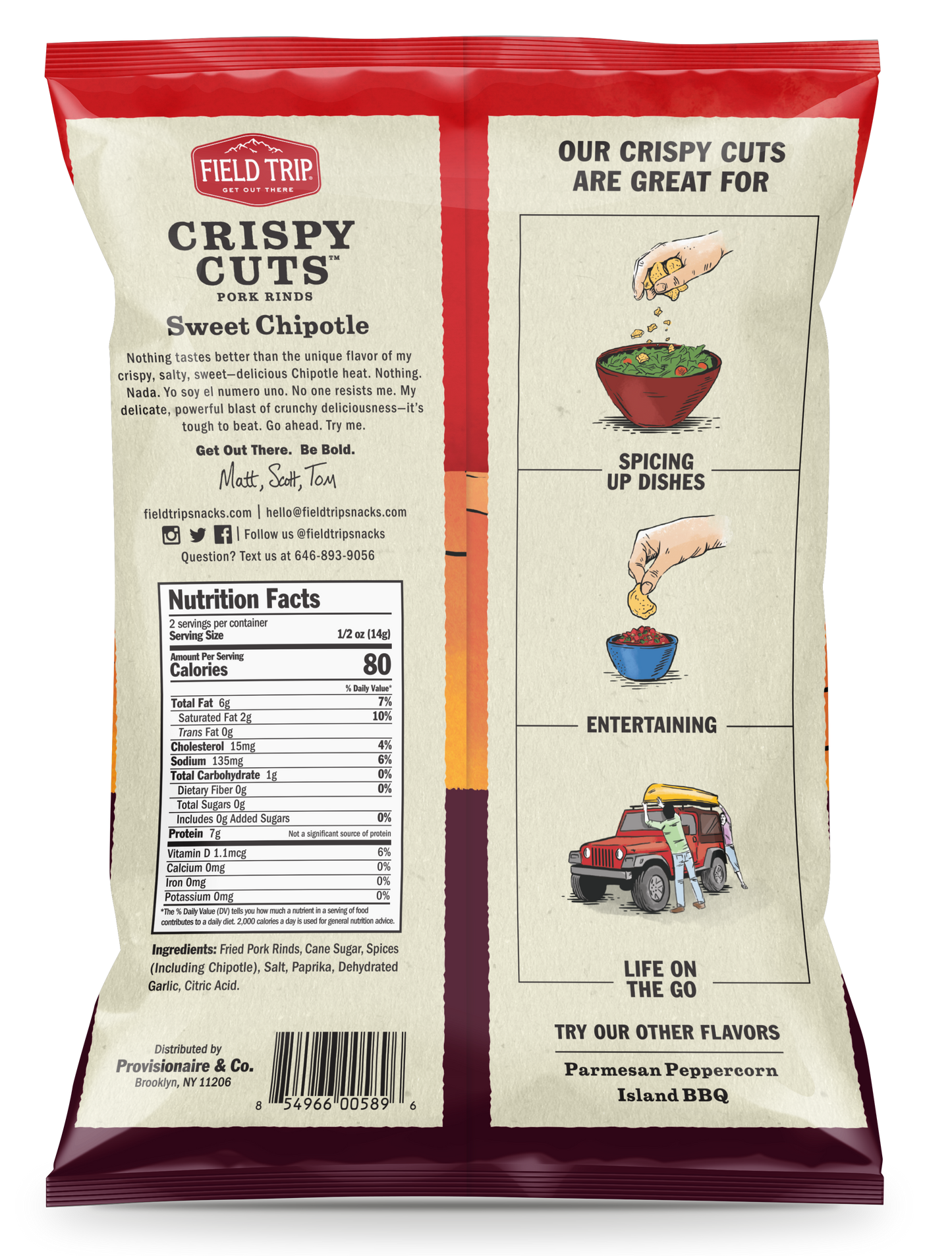 Crispy Cuts Sweet Chipotle Pork Rind (1oz) (60 count)