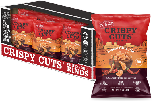 Crispy Cuts, Sweet Chipotle Pork Rind 1.0 oz (wholesale)