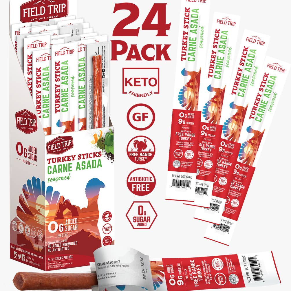 Carne Asada Seasoned Turkey Stick 1.0 oz (24 Sticks)