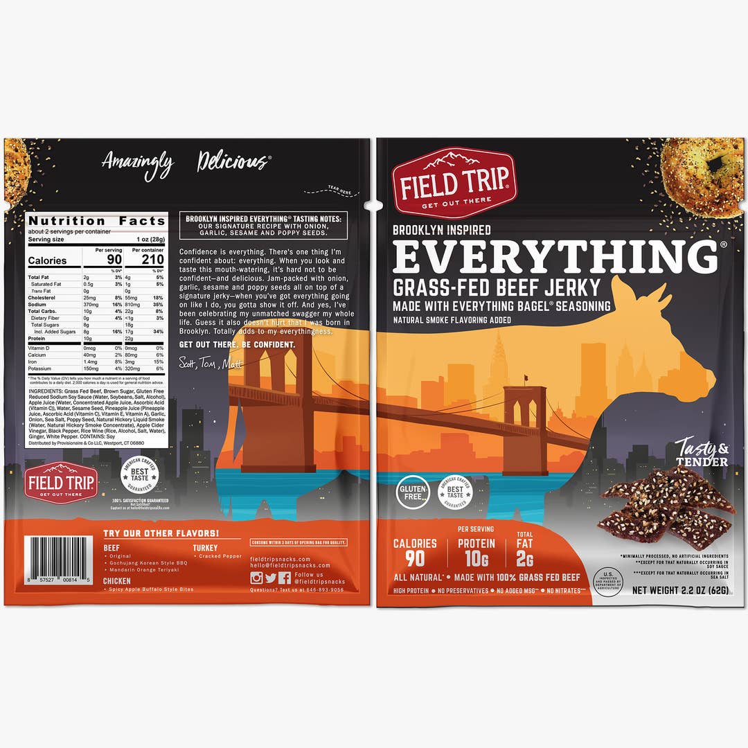 BK Everything Bagel Seasoned Beef Jerky 2.2 oz